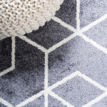 Tumbling Blocks Modern Geometric Area Rug 2